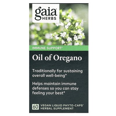 Zioła Gaia, olej z oregano, 60 wegańskich płynnych fito-caps