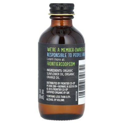 Frontier Co-op, Organic Orange Flavor, Non-Alcoholic, 2 fl oz (59 ml)