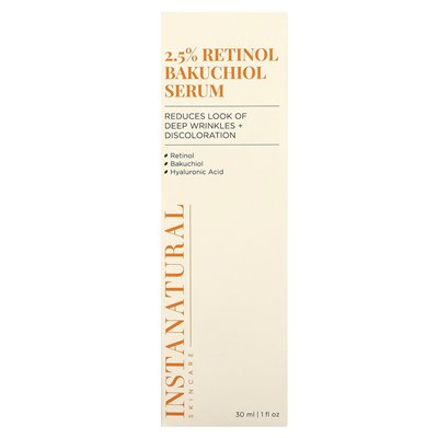 Instanatural, 2,5 % Retinol-Bakuchiol-Serum, 1 Fl Oz (30 ml)