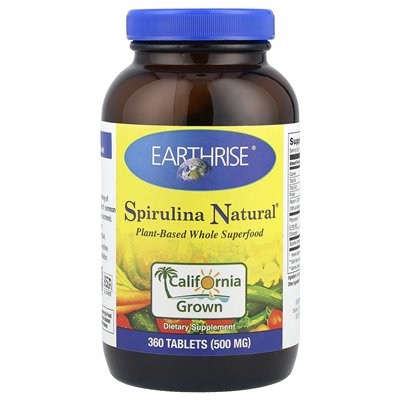 Earthrise, Spiruina Natural®, 360 tabletek Earthrise, Spiruina Natural®, 360 tabletek