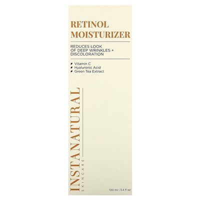 Instanatural, retinol krem ​​nawilżający, 3,4 fl oz (100 ml)