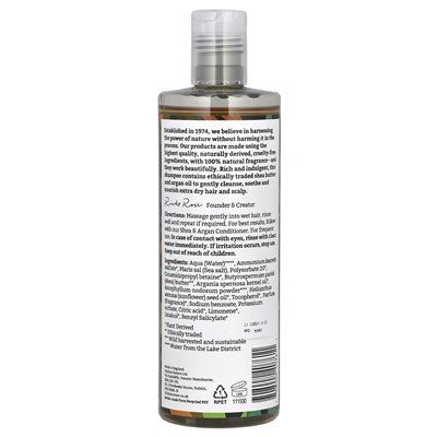 Wiara w naturze, szampon, dla suchych/bardzo suchych włosów, Shea &amp Argan, 13,5 fl oz (400 ml)