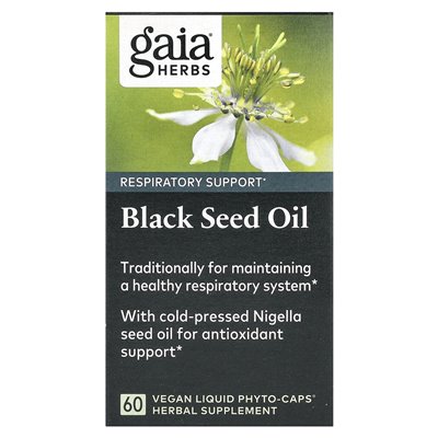 Gaia Herbs Schwarzkümmelöl, 60 vegane, flüssige Phyto-Kapseln