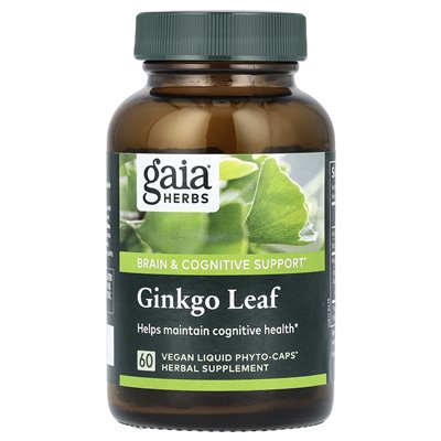 Gaia Herbs, Ginkgoblatt, 60 vegane Phyto-Kapseln mit Flüssigkeit