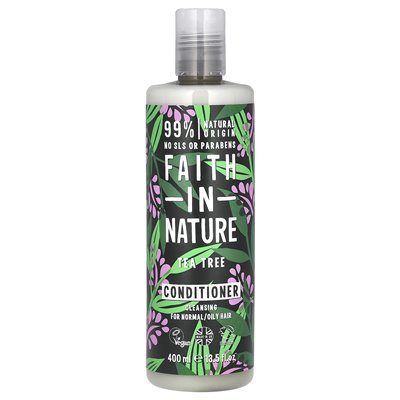 Wiara w naturze, odżywek, normalne/tłuste włosy, drzewo herbaciane, 13,5 fl oz (400 ml)