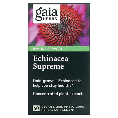 Gaia Herbs, Echinacea Supreme, 60 vegane Phyto-Kapseln mit Flüssigkeit