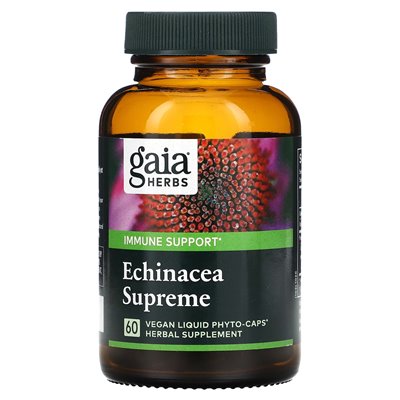 Gaia Herbs, Echinacea Supreme, 60 vegane Phyto-Kapseln mit Flüssigkeit