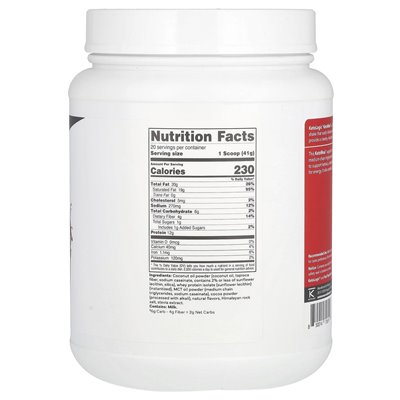 Ketological, Ketomeal, Meal Replacement, Chocolate, 1.8 lbs (828 g)