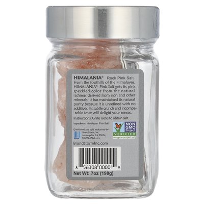 Himalania, Pink Salt, Rock, 7 uncji (198 g)