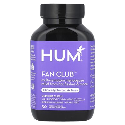 Hum Nutrition, Fan Club ™, Multi-Symptom Menopauzy Relief, 30 wegańskich kapsułek