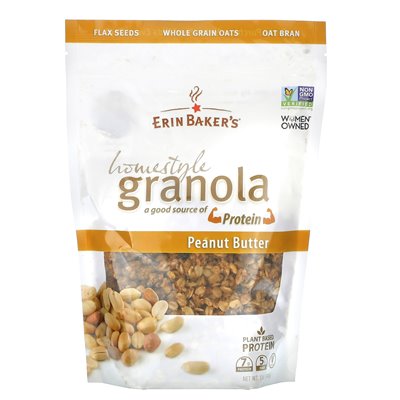 Erin Baker's, Homestyle Granola, masło orzechowe, 12 uncji (340 g)