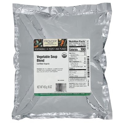 Frontier Co-op, Bio-Gemüsesuppenmischung, 16 oz (453 g)