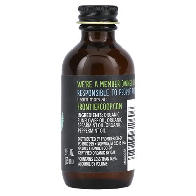 Frontier Co-Op, Bio-Minzgeschmack, alkoholfrei, 2 Fl Oz (59 ml)