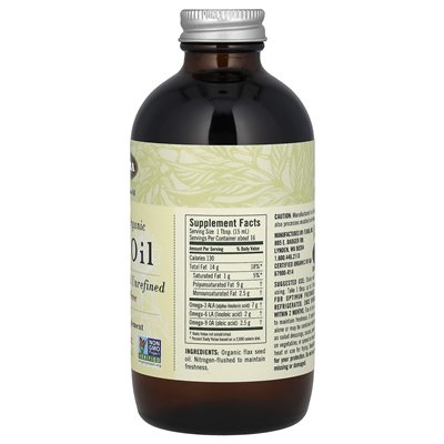 Flora, certyfikowany ekologiczny olej lniany, 8,5 fl oz (250 ml) Flora, certyfikowany ekologiczny olej lniany, 8,5 fl oz (250 ml)