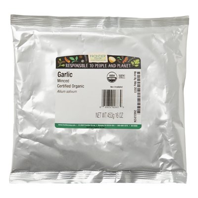 Frontier Co-op, gehackter Bio-Knoblauch, 16 oz (453 g)