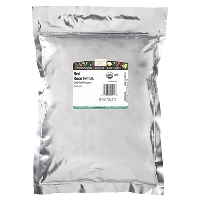 Frontier Co-op, organiczne czerwone płatki róży, 8 uncji (226 g)