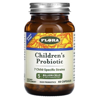 Flora, probiotyk dla dzieci, 60 kapsułek Flora, probiotyk dla dzieci, 60 kapsułek