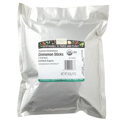 Frontier Co-Op, Organic Premium Wietnamskie patyczki cynamonowe, 2 3/4 cala, 16 uncji (453 g)
