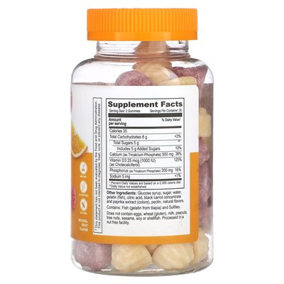 Żywle, wapń + witaminy D3, naturalne owoce, 60 gumzy Żywle, wapń + witaminy D3, naturalne owoce, 60 gumzy