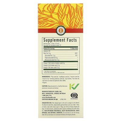 Flora, mieszanka oleju Udo 3-6-9, 17 fl oz (500 ml) Flora, mieszanka oleju Udo 3-6-9, 17 fl oz (500 ml)