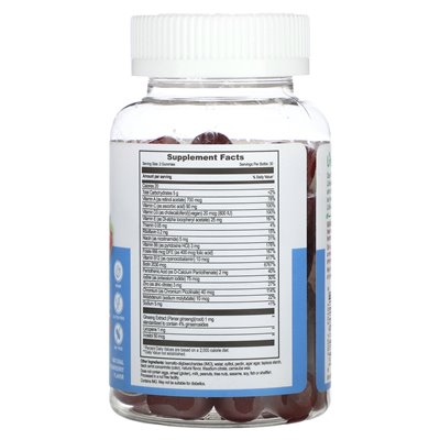 Żywle, Multivitamine für Frauen, zuckerfrei, natürliche Erdbeere, 60 Gummibärchen