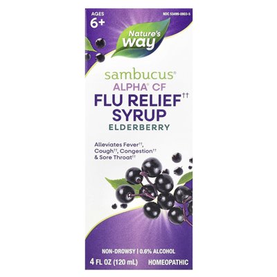 Nature's Way, Sambucus®, Alpha® CF Anti-Psychose-Sirup, ab 6 Jahren, Erom Bronberry, 4 Fl Oz (120 ml)