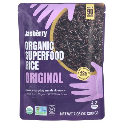 Jasberry, Organic Superfood Rice, Original, 7.05 oz (200 g) Jasberry, Organic Superfood Rice, Original, 7.05 oz (200 g)
