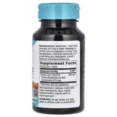 Nature's Way, Turmeric, Premium Extract, 500mg, 60 Vegan Tablets