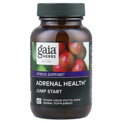 Gaia Herbs, Adrenal Health®, Jump, Start, 60 Vegan Liquid Phyto-Caps