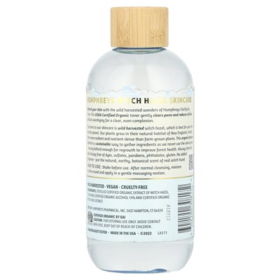 Humphreys, Witch Hazel, Cl,erifying Toner, 8 Fl Oz (236 ml) Humphreys, Witch Hazel, Cl,erifying Toner, 8 Fl Oz (236 ml)