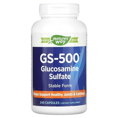 Nature's Way, GS-500 glukozaminy siarczan, 240 kapsułek