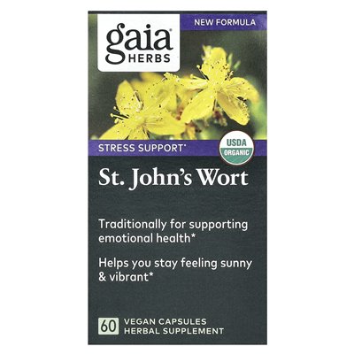Gaia Herbs, St. John's Wort, 60 wegańskich kapsułek