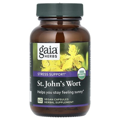 Gaia Herbs, St. John's Wort, 60 wegańskich kapsułek