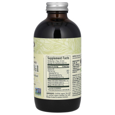 Flora, certyfikowany ekologiczny olej lniany lignanowy, 8,5 fl oz (250 ml) Flora, certyfikowany ekologiczny olej lniany lignanowy, 8,5 fl oz (250 ml)