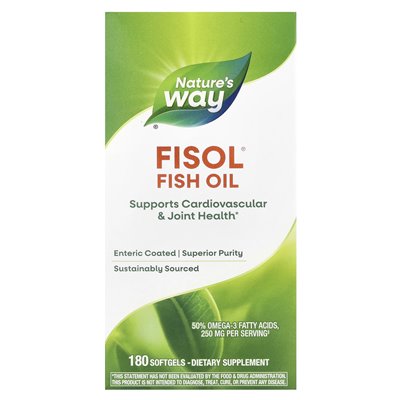 Nature's Way, Fisol® Fish Oil, 180 softgels Nature's Way, Fisol® Fish Oil, 180 softgels