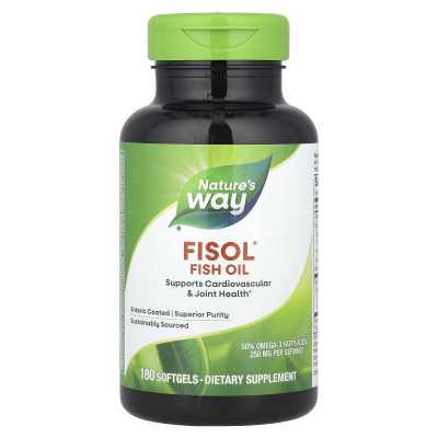 Nature's Way, Fisol® Fish Oil, 180 softgels Nature's Way, Fisol® Fish Oil, 180 softgels