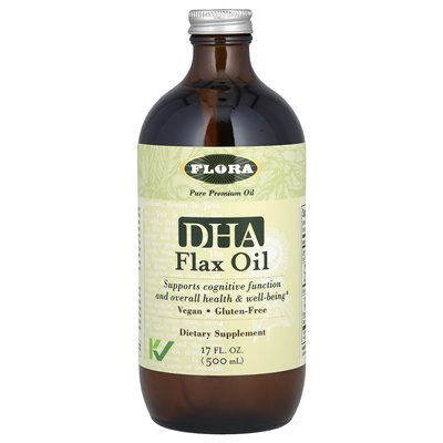 Flora, olej lniany DHA, 17 fl oz (500 ml) Flora, olej lniany DHA, 17 fl oz (500 ml)