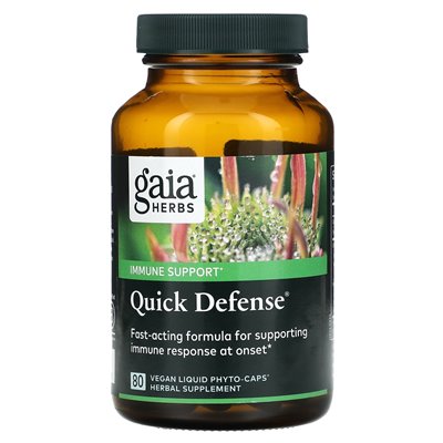 Gaia Herbs, Szybka Ochrona, 80 Wegańskich Płynnych Phyto-Kapsułek Gaia Herbs, Szybka Ochrona, 80 Wegańskich Płynnych Phyto-Kapsułek