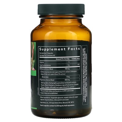 Gaia Herbs, Szybka Ochrona, 80 Wegańskich Płynnych Phyto-Kapsułek Gaia Herbs, Szybka Ochrona, 80 Wegańskich Płynnych Phyto-Kapsułek