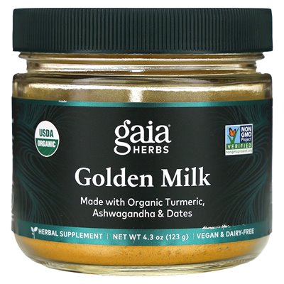Zioła Gaia, złote mleko, 4,3 uncji (123 g)