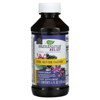 Nature's Way, Sambucus Relief, Syrop Kaszel, 4 fl oz (120 ml) Nature's Way, Sambucus Relief, Syrop Kaszel, 4 fl oz (120 ml)