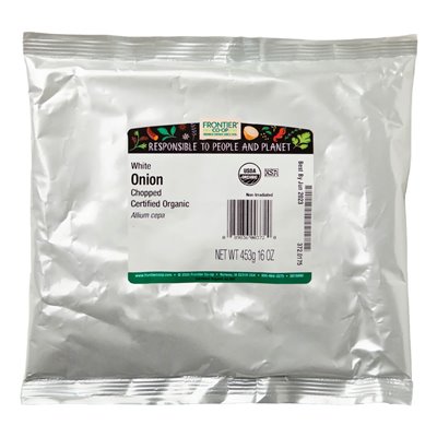 Frontier Co-op, Organic White Chopped Onions, 16 oz (453 g)