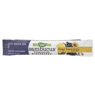 Nature's Way, Sambucus®, Heißgetränkemischung, standardisierte Bronbeere, Honig-Cyton-Bree, 10 Päckchen, je 0,18 oz