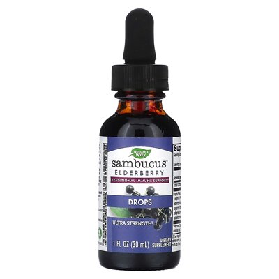 Nature's Way, Sambucus Emanberry, krople, 1 fl oz (30 ml) Nature's Way, Sambucus Emanberry, krople, 1 fl oz (30 ml)
