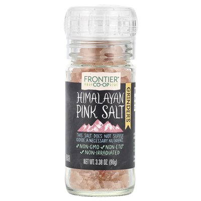 Frontier Co-op, Himalayan Pink Salt, Grinders, 3.38 oz (96 g)