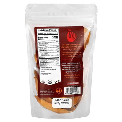 Równa wymiana, ekologiczne suszone mango, 5 uncji (142 g)