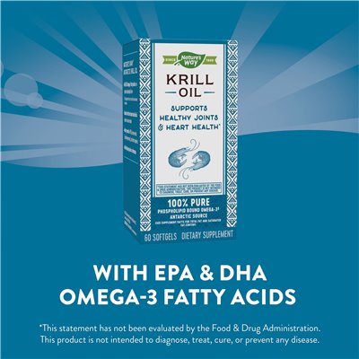 Nature's Way, Krill Oil, 60 softgels