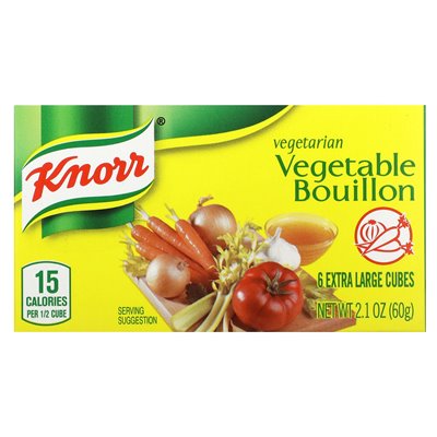 Knorr, Vegetarian Vegetable Stock, 6 Extra Large Cubes, 2.1 oz (60 g)