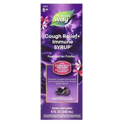 Natura's Way, Sambucus Relief, Syrop na kaszel, 8 uncji (240 ml)