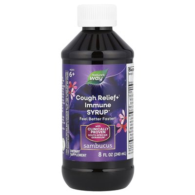 Natura's Way, Sambucus Relief, Syrop na kaszel, 8 uncji (240 ml)